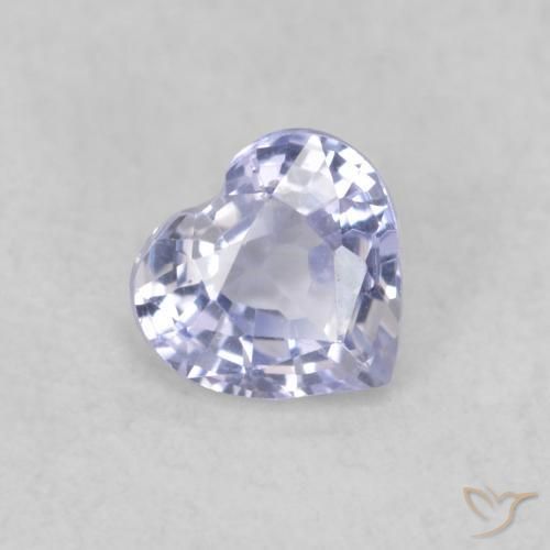 Zaffiro Azzurro naturale da 0.36 ct, Cuore, VVS-VS