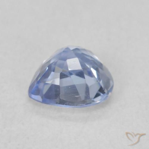 Zaffiro Blu pastello naturale da 0.48 ct, Cuore, VVS-VS
