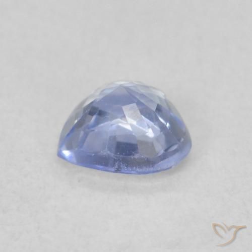 Zaffiro Blu pastello naturale da 0.37 ct, Cuore, VVS-VS