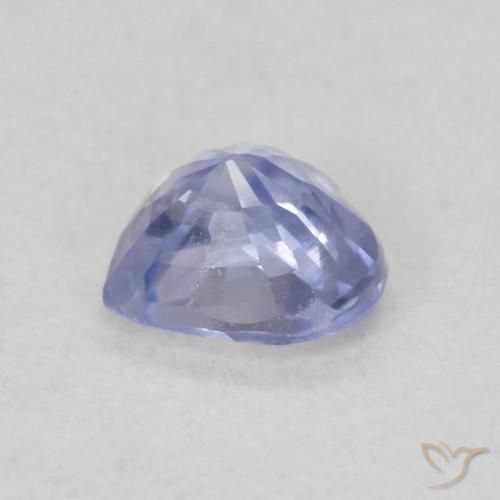 Zaffiro Blu violaceo chiaro naturale da 0.43 ct, Cuore, VS