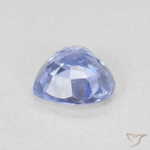 Zaffiro Blu pastello naturale da 0.43 ct, Cuore, VS
