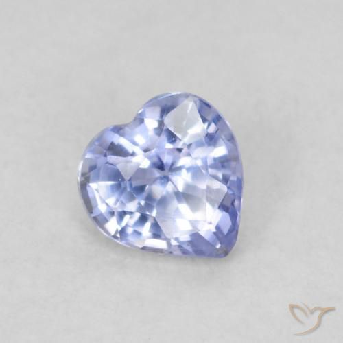 Zaffiro Azzurro naturale da 0.33 ct, Cuore, VVS-VS
