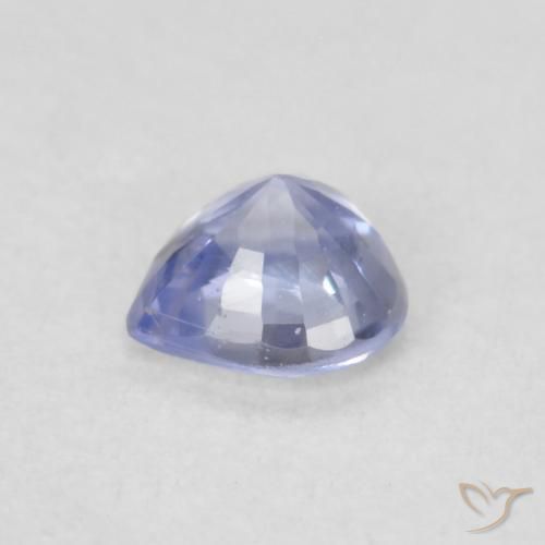 Zaffiro Azzurro naturale da 0.33 ct, Cuore, VVS-VS