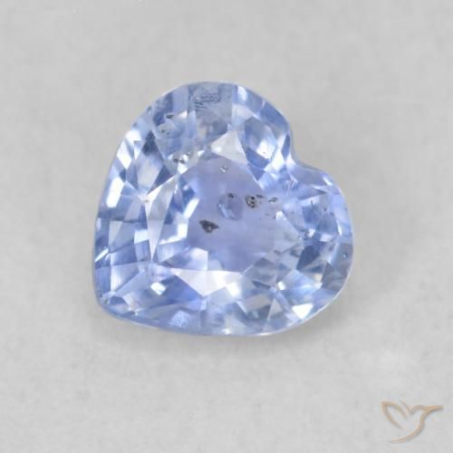 0.50ct Naturale Azzurro Zaffiro, Cuore, VS