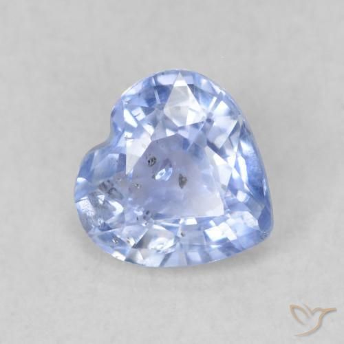 Zaffiro Azzurro naturale da 0.50 ct, Cuore, VS
