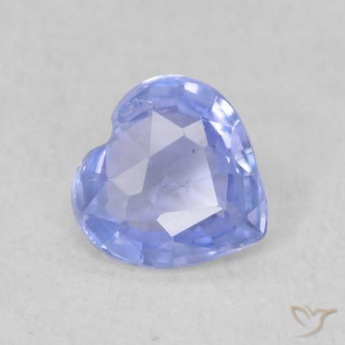 Zaffiro Viola Blu naturale da 0.37 ct, Cuore, VS