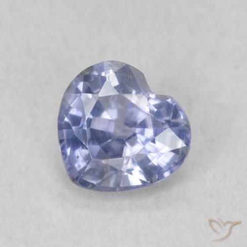 0.42ct Naturale Azzurro Zaffiro, Cuore, VS