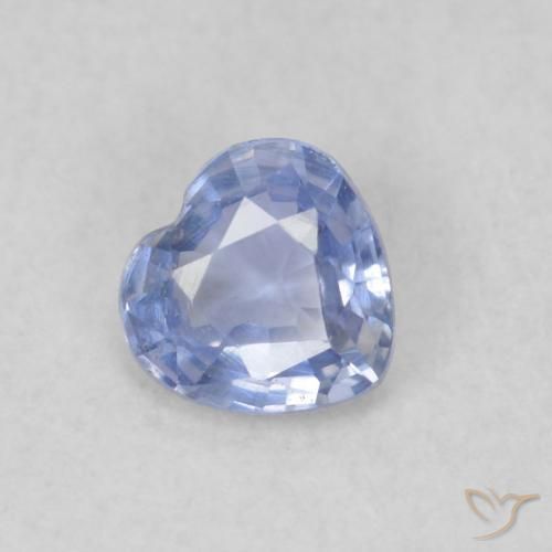 Zaffiro Blu pastello naturale da 0.31 ct, Cuore, VS