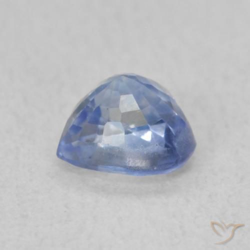 Zaffiro Blu pastello naturale da 0.51 ct, Cuore, VS