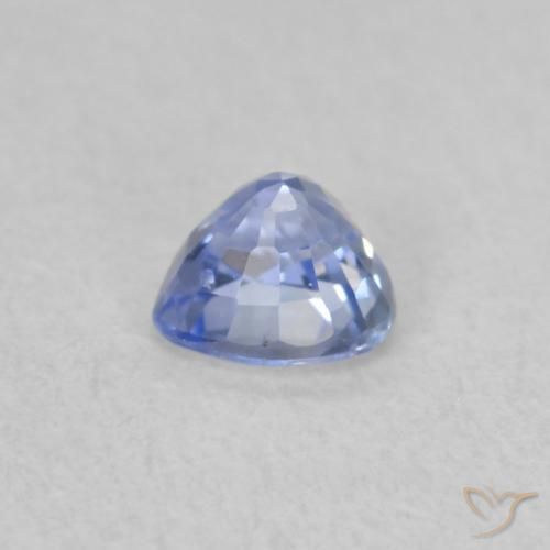 Zaffiro Viola blu chiaro naturale da 0.39 ct, Cuore, VS