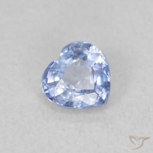 0.40ct Naturale Azzurro Zaffiro, Cuore, VS
