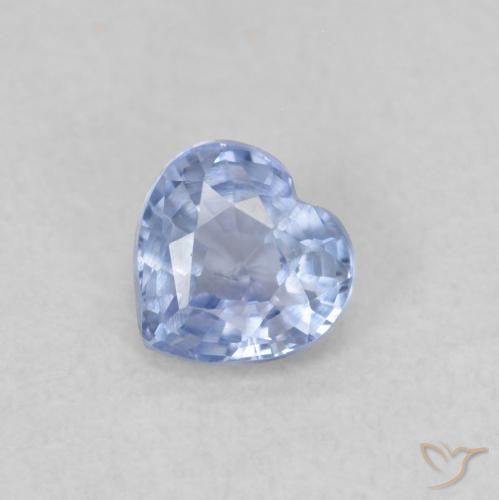 Zaffiro Azzurro naturale da 0.40 ct, Cuore, VS