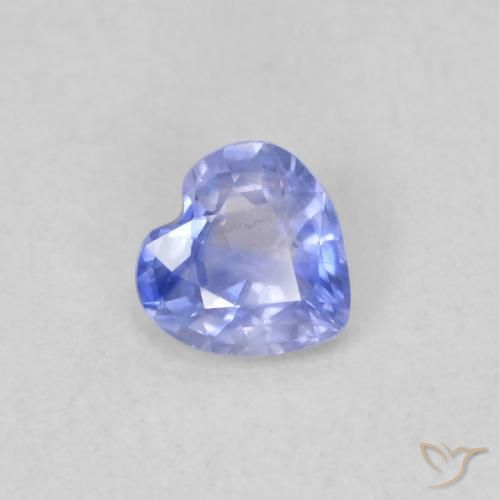 Zaffiro Viola Blu naturale da 0.31 ct, Cuore, VS