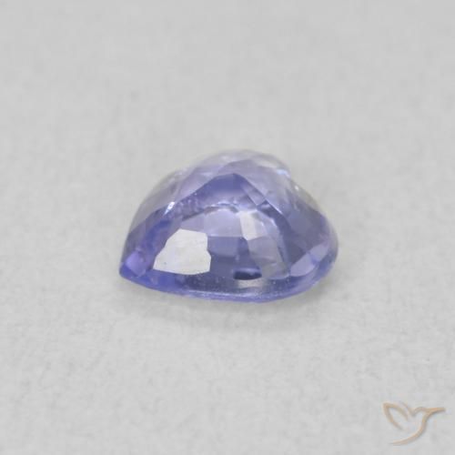 Zaffiro Blu pastello naturale da 0.41 ct, Cuore, VS