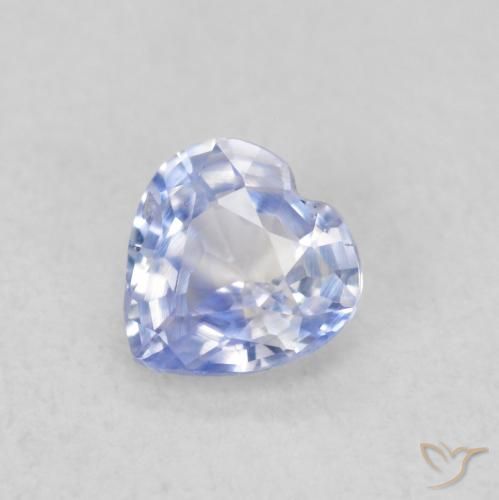 Pietra preziosa di zaffiro blu da 0,48 carati in vendita, Cuore Zaffiro sciolto dalla Tanzania, Gemma naturale, 4,7 x 4,7 mm, Photo A