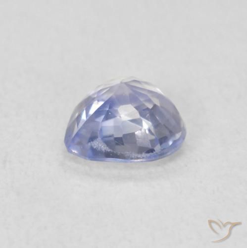 Zaffiro Blu pastello naturale da 0.48 ct, Cuore, VS
