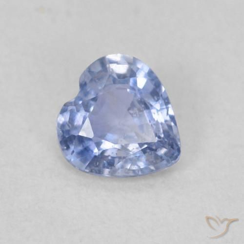 0.30ct Naturale Bambina blu Zaffiro, Cuore, VS