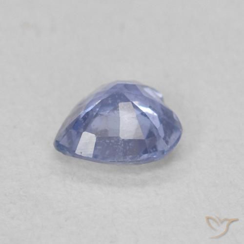 Zaffiro Bambina blu naturale da 0.30 ct, Cuore, VS