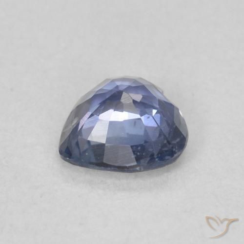 Zaffiro Viola blu chiaro naturale da 0.37 ct, Cuore, VS