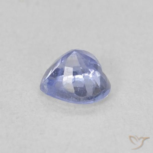 Zaffiro Viola blu chiaro naturale da 0.30 ct, Cuore, VS