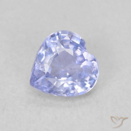 0.39ct Naturale Azzurro Zaffiro, Cuore, VS