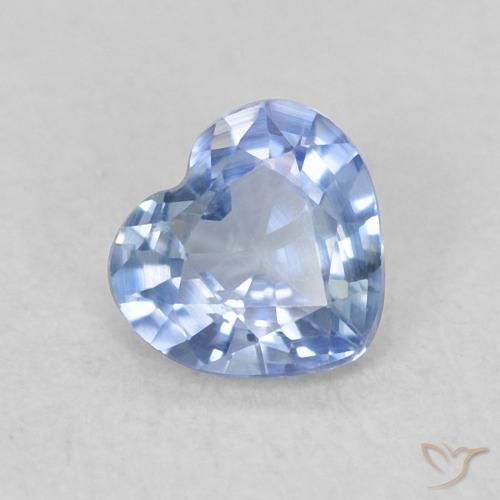0.39ct Naturale Azzurro Zaffiro, Cuore, VS