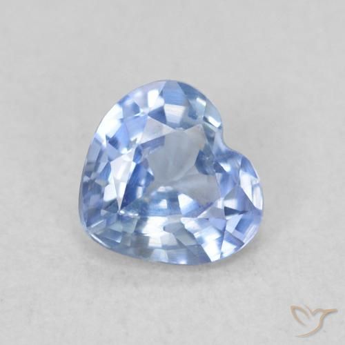 Zaffiro Azzurro naturale da 0.39 ct, Cuore, VS