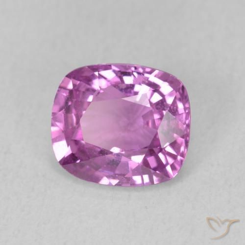 Zaffiro Rosa violetto naturale da 1.68 ct, Cuscino, VS