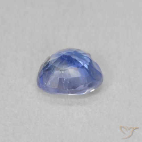 Zaffiro Blu pastello naturale da 0.41 ct, Cuore, VS