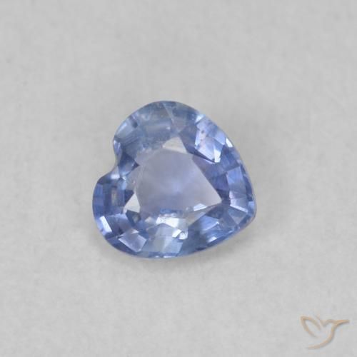 0.31ct Naturale Bambina blu Zaffiro, Cuore, VS