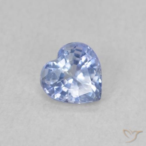 Zaffiro Blu pastello naturale da 0.34 ct, Cuore, VS