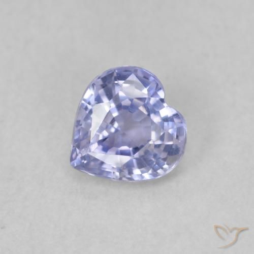 0.44ct Naturale Azzurro Zaffiro, Cuore, VS