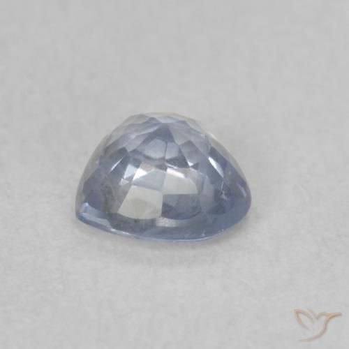 Zaffiro Celeste chiaro naturale da 0.50 ct, Cuore, VS