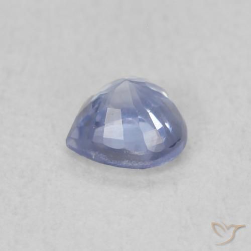 Zaffiro Blu pastello naturale da 0.36 ct, Cuore, VVS-VS
