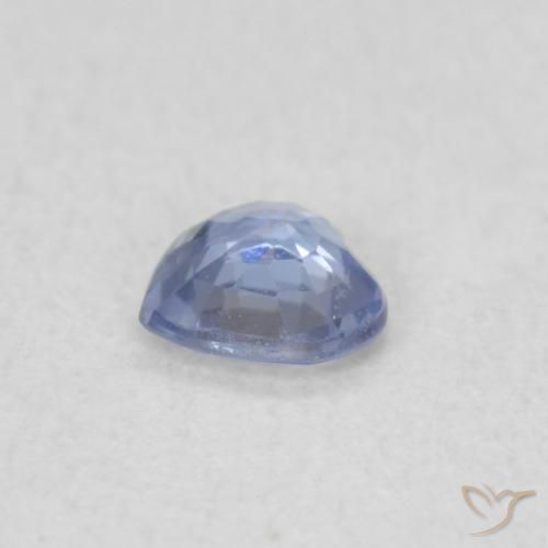 Zaffiro Blu violaceo chiaro naturale da 0.22 ct, Cuore, VS