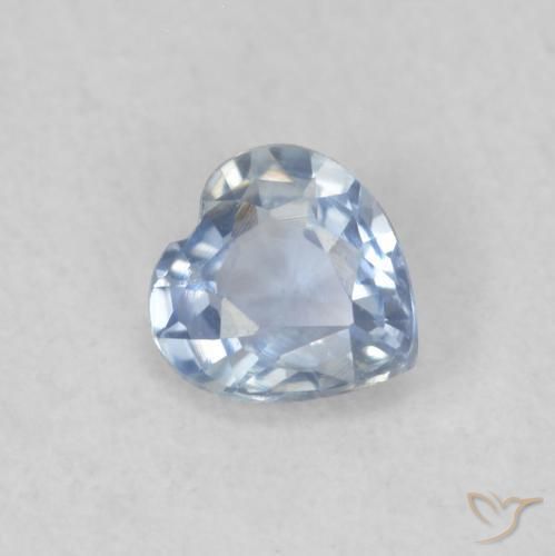 Zaffiro Azzurro naturale da 0.33 ct, Cuore, VS