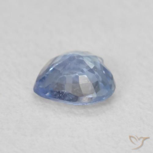 Zaffiro Blu pastello naturale da 0.38 ct, Cuore, VS