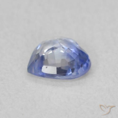 Zaffiro Blu pastello naturale da 0.38 ct, Cuore, VS