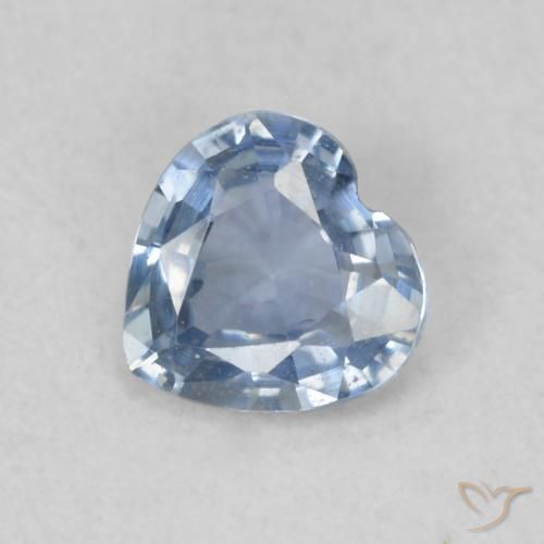 0.44ct Naturale Azzurro Zaffiro, Cuore, VS