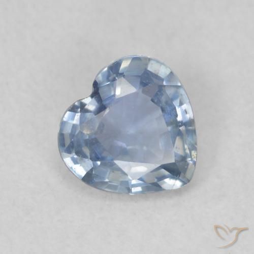 Zaffiro Azzurro naturale da 0.44 ct, Cuore, VS