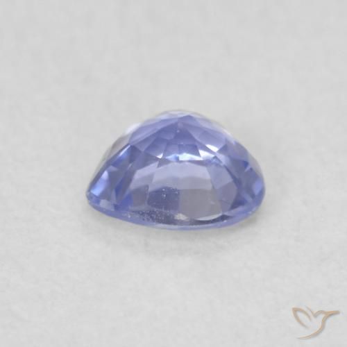Zaffiro Azzurro naturale da 0.35 ct, Cuore, VVS-VS