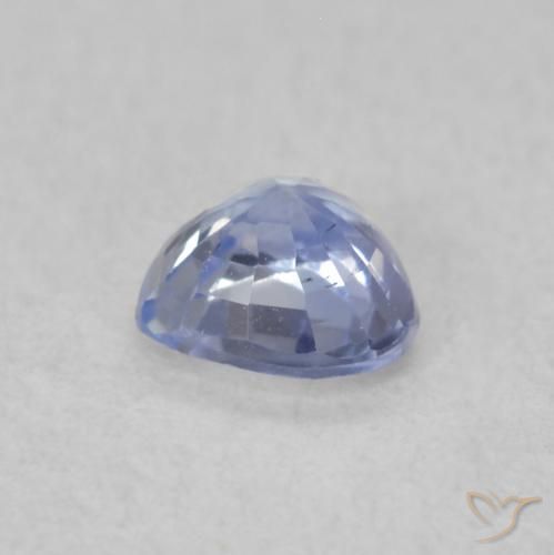 Zaffiro Blu pastello naturale da 0.44 ct, Cuore, VVS-VS
