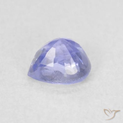 Zaffiro Azzurro naturale da 0.38 ct, Cuore, VVS-VS