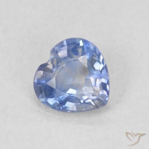 Zaffiro Blu scuro medio naturale da 0.36 ct, Cuore, VVS-VS