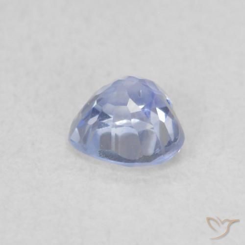 Zaffiro Blu violaceo naturale da 0.33 ct, Cuore, VVS-VS