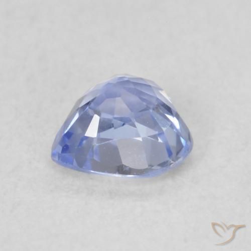 Zaffiro Blu pastello naturale da 0.47 ct, Cuore, VVS-VS