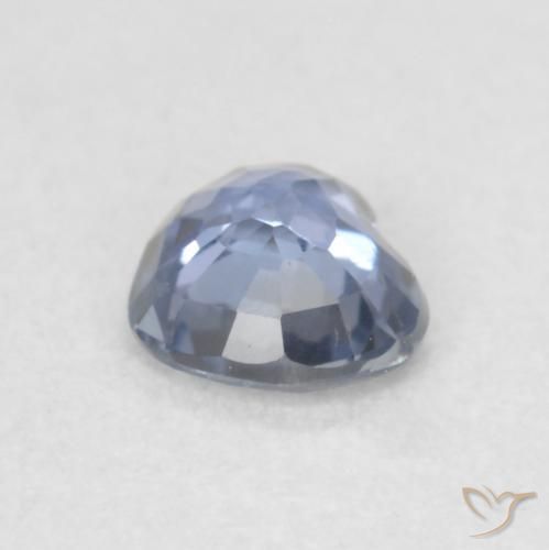 Zaffiro Viola blu chiaro naturale da 0.42 ct, Cuore, VVS-VS