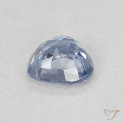 Zaffiro Bambina blu naturale da 0.40 ct, Cuore, VVS-VS