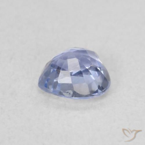 Zaffiro Blu pastello naturale da 0.36 ct, Cuore, VVS-VS