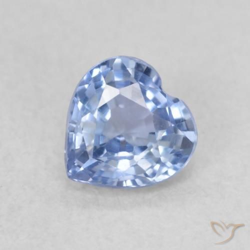 0.43ct Naturale Azzurro Zaffiro, Cuore, VVS-VS